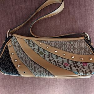 FOSSIL canvas small shoulder bag